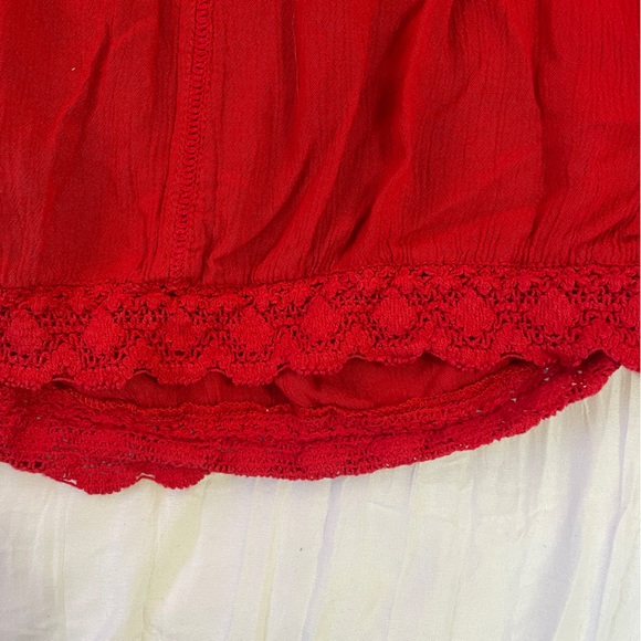 rue21 Red off shoulder top - Picture 5 of 8